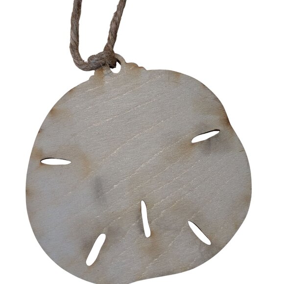 OBX Sand Dollar Wooden Ornament - Picture 4 of 4